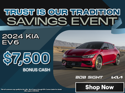 New 2024 Kia EV6 - Get $7,500 Bonus Cash!