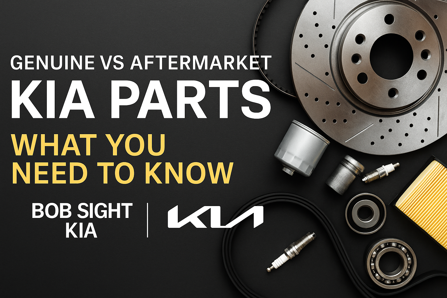 Genuine Kia parts vs aftermarket comparison at Bob Sight Kia Independence MO