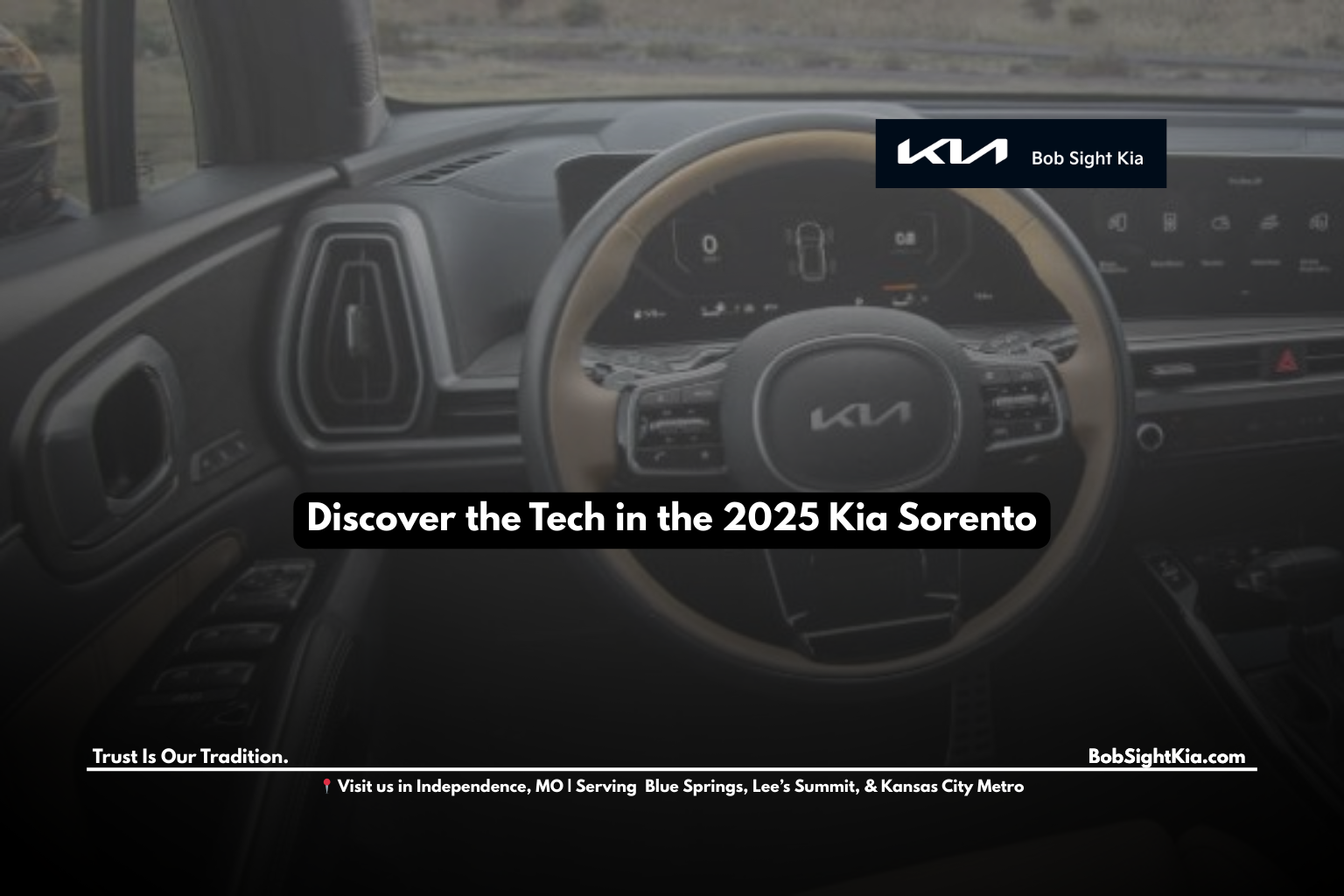 2025 Kia Sorento advanced tech features at Bob Sight Kia Independence