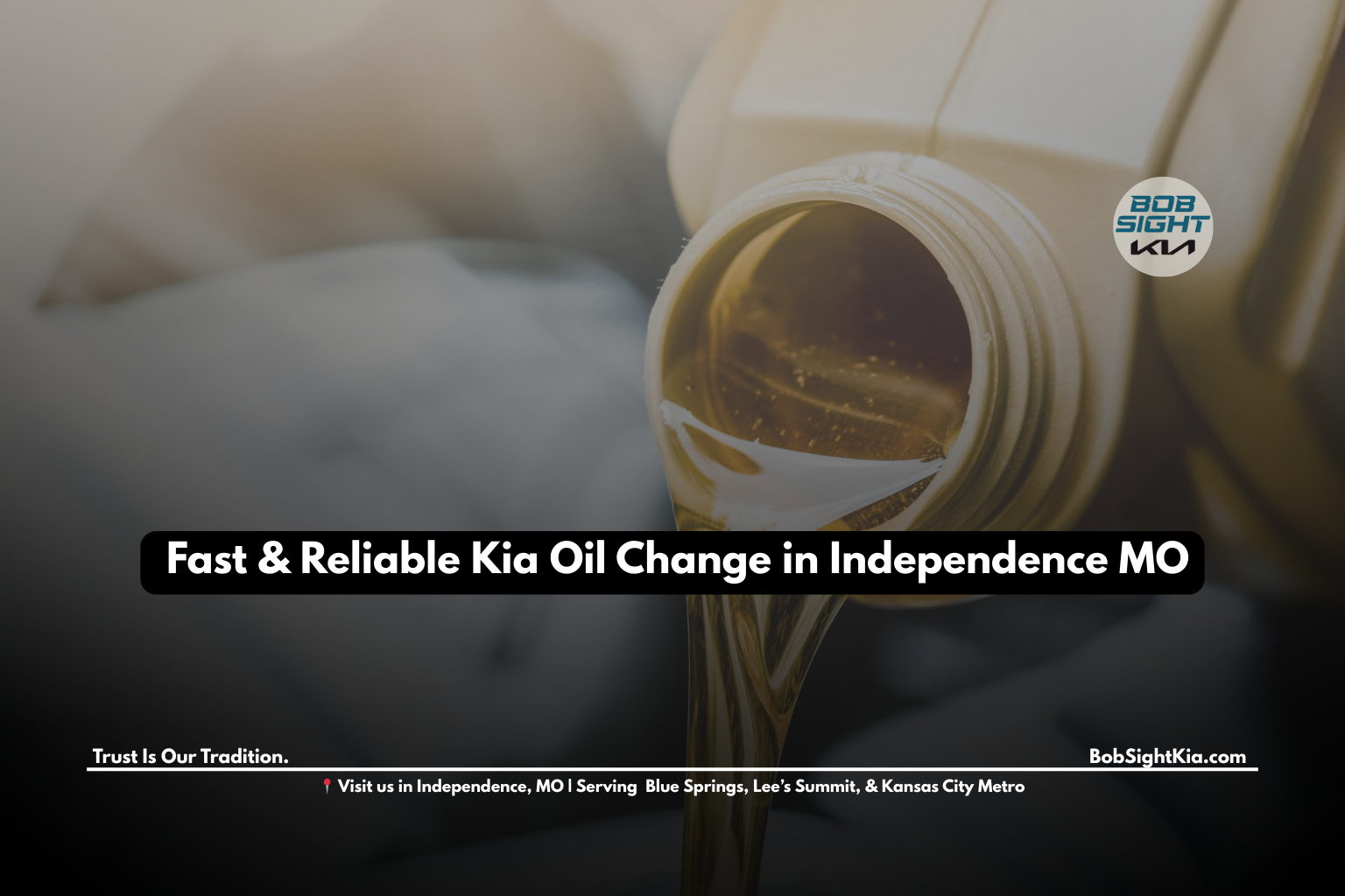 Kia oil change service in Independence MO at Bob Sight Kia near Kansas City