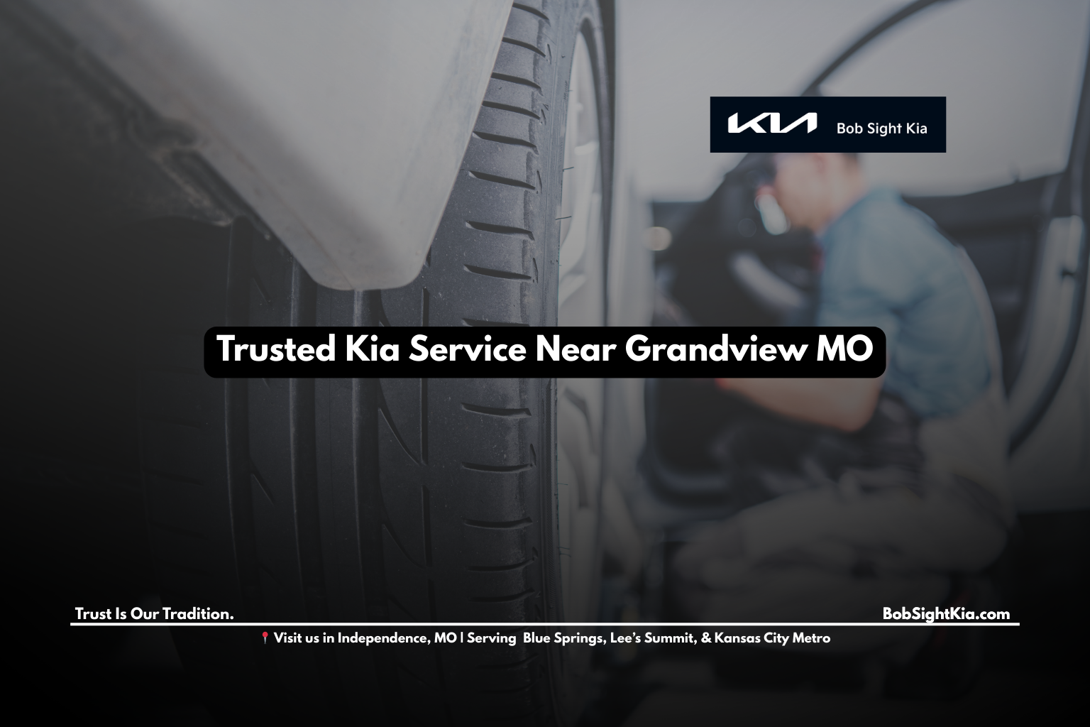 Bob Sight Kia service department near Grandview MO providing certified Kia maintenance