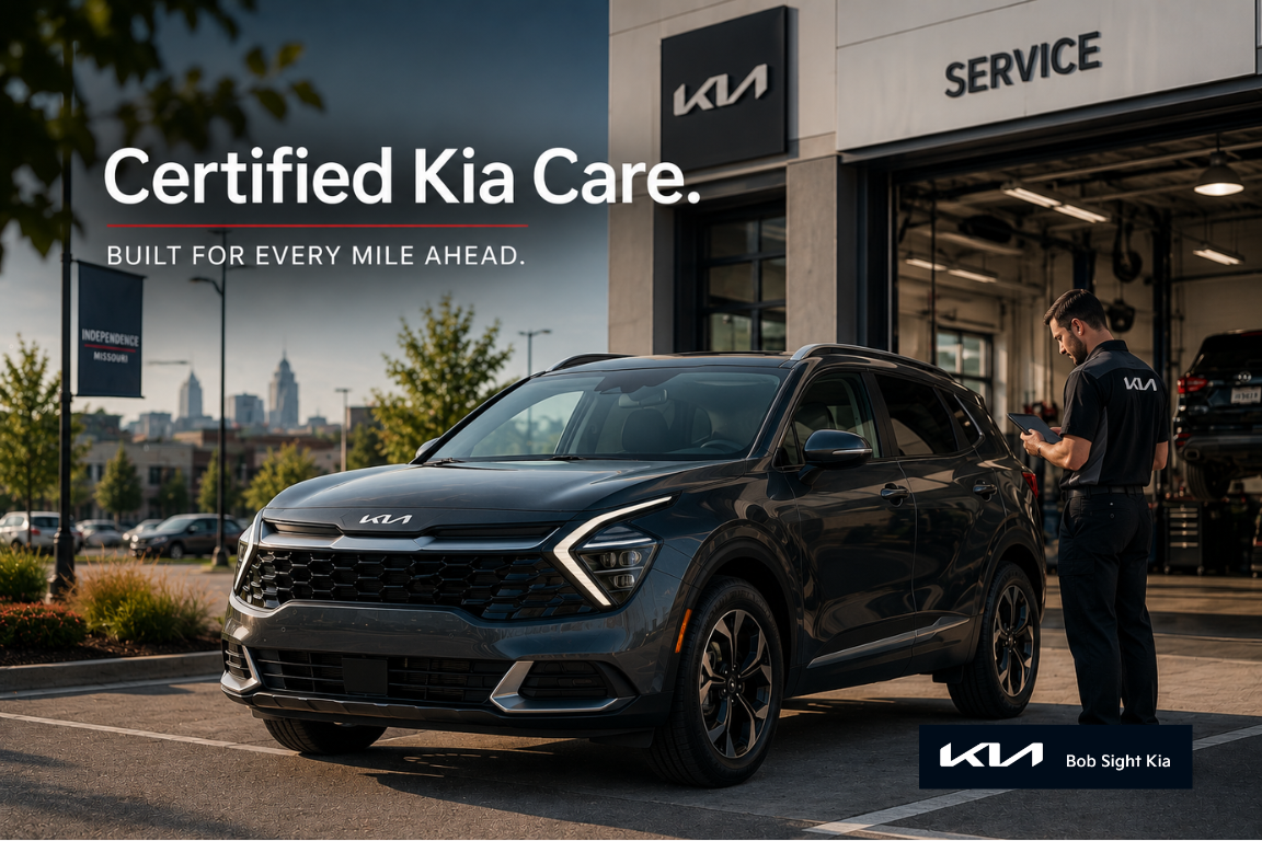 Kia service near me in Independence Missouri at Bob Sight Kia with certified service options for Kansas City drivers