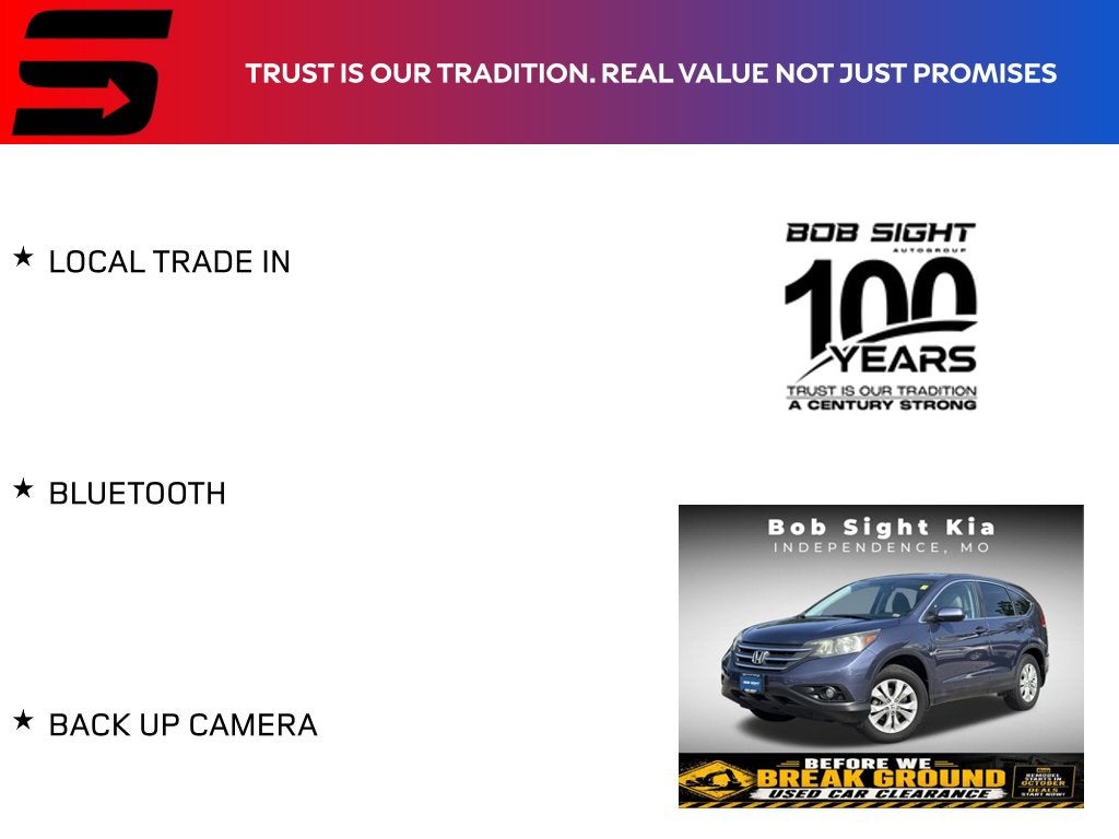 Used 2014 Honda CR-V EX with VIN 3CZRM3H55EG700512 for sale in Kansas City