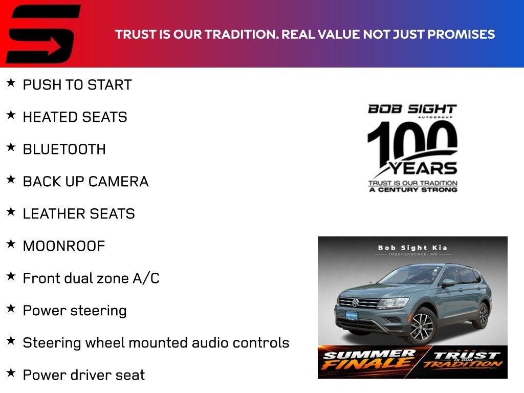 Used 2021 Volkswagen Tiguan SE with VIN 3VV2B7AX7MM095605 for sale in Kansas City