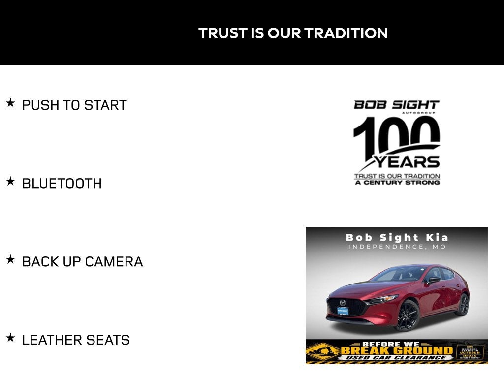 Used 2024 Mazda Mazda3 Select Sport with VIN JM1BPAKM4R1721990 for sale in Kansas City