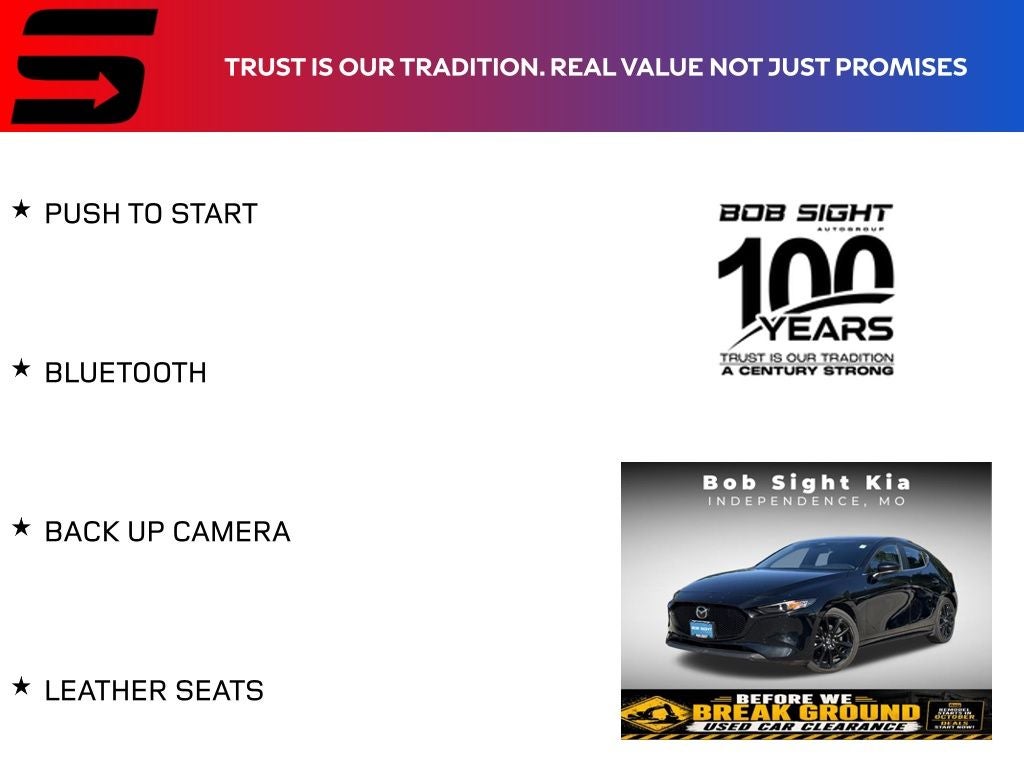 Used 2024 Mazda Mazda3 Select Sport with VIN JM1BPAKM9R1713206 for sale in Kansas City