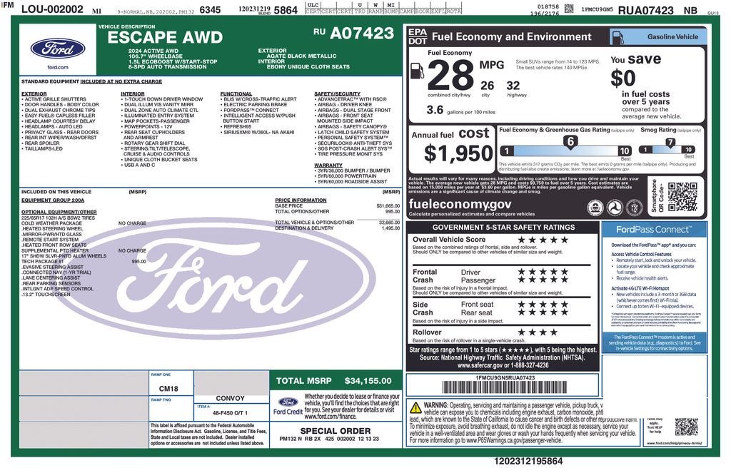 2024 Ford Escape Active