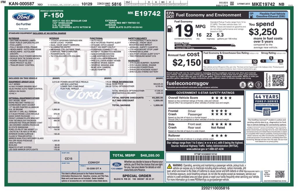 2021 Ford F-150 XLT