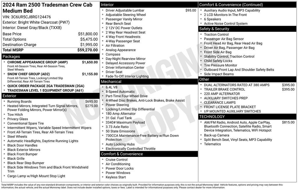 2024 RAM 2500 Tradesman