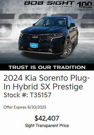 Bob Sight Independence Kia New Vehicle Specials