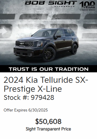 Bob Sight Independence Kia New Vehicle Specials