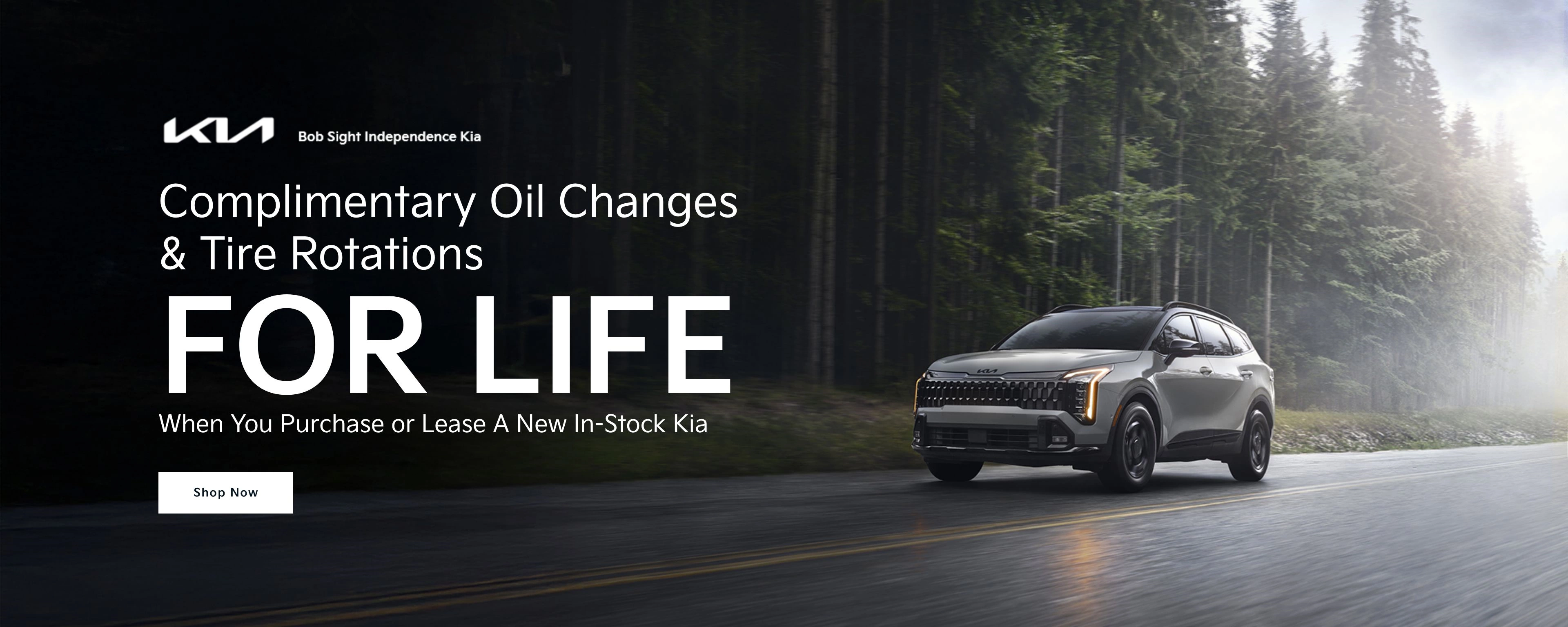 Complimentary Oil Change & Tire Rotation at Bob Sight Independence Kia in Independence