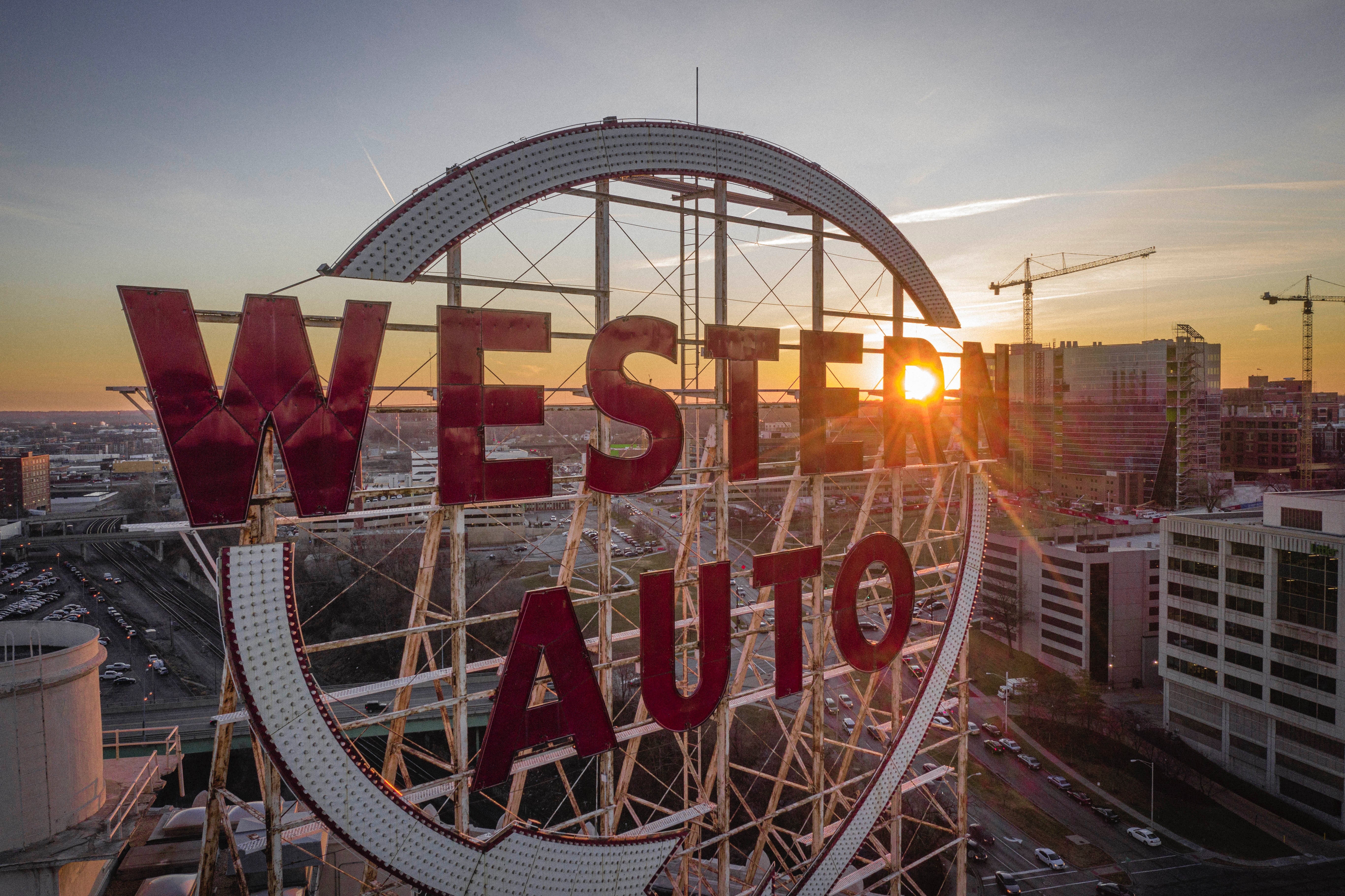 Western Auto Sign in Kansas City Missouri